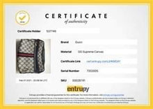 Load image into Gallery viewer, Authentic GUCCI Web Navy 10.02.004 GG Monogram Canvas Crossbody Bag 
