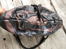 Load image into Gallery viewer, Prada Black &amp; Purple Striped Leather Hobo
