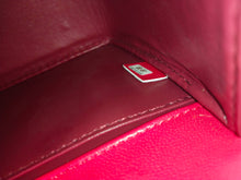 Load image into Gallery viewer, Chanel Boy dark green nubuck leather flap shoulder bag RED
