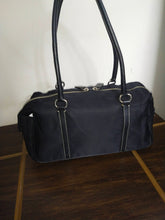 Load image into Gallery viewer, Prada Nylon Leather with side buckles Shoulder Bag
