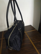 Load image into Gallery viewer, Prada Nylon Leather with side buckles Shoulder Bag
