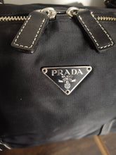 Load image into Gallery viewer, Prada Nylon Leather with side buckles Shoulder Bag
