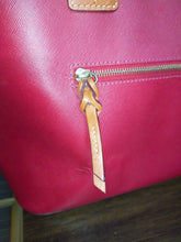 Load image into Gallery viewer, Dooney &amp; Bourke Large Shopper Red Leather Tote
