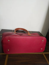 Load image into Gallery viewer, Dooney &amp; Bourke Large Shopper Red Leather Tote
