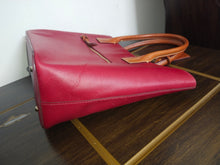 Load image into Gallery viewer, Dooney &amp; Bourke Large Shopper Red Leather Tote
