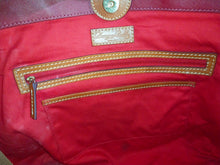 Load image into Gallery viewer, Dooney &amp; Bourke Large Shopper Red Leather Tote
